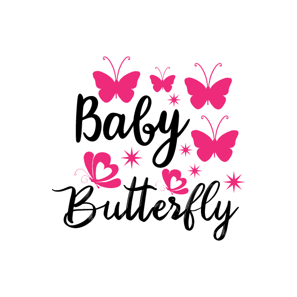 Baby Butterfly Clipart Simple, Free Svg Files For Cricut